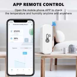 Tuya Smart WIFI Zigbee Temperature And Humidity Sensor Indoor Hygrometer Thermometer Smart Life Control Via Alexa Google Home
