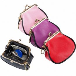 new Women Wallets Female Genuine Leather Purses Small Cute Hasp Purse Fi Soft Cowhide Mey Bag Large Capacity Coin Holders 26WA#