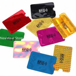 1pcs Anti-Scan Card Sleeve Credit NFC RFID Card Protector Anti-magnetic Aluminum Foil Portable Bank Card Holder i0Sq#