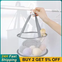 Storage Boxes Makeup Tool Hanging Basket Drying Net Bag Windproof Sponge Egg Sock Woven