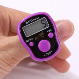 1/2pcs Finger Counter LCD Electric Digital Display + Light Tally Counter Stitch Marker Sewing Knitting Weave Buddha Pray Soccer