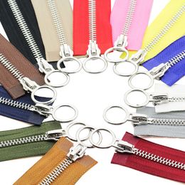 5 # 70/90Cm Double Ring Metal Opening From Down Jacket Diy Sewing Handmade Clothing Accessories Decoration