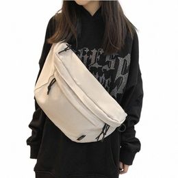 women Nyl Waist Bag High Capacity Solid Color Chest Pack Shoulder Bag Street Hip-hop Belt Bags Unisex New Trend Fanny Pack y4ge#