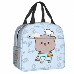 funny Cooking Master Goma Insulated Lunch Bag for Women Resuable Mochi Cat Cooler Thermal Lunch Box Kids School Children u8Ah#