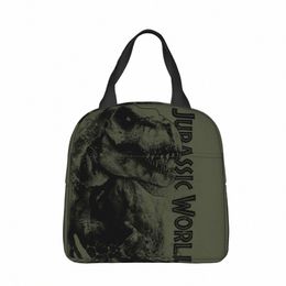 jurassic Park On The Prowl Insulated Lunch Bag Leakproof Reusable Cooler Bag Tote Lunch Box Beach Picnic Men Women E0Ko#