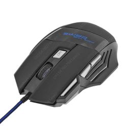 7 Buttons Backlit Wired Gaming Mouse 5500 DPI Adjustable Optical Mice USB Optical Gaming Mouse Computer Game Mice For PC Gamer