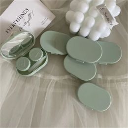 Simple Pocket Mini Contact Lens Case Travel Kit Easy Carry Lenses Box Student Portable Travel Accessories