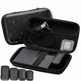 mini Storage Bag EVA Waterproof Bluetooth Earphe Data Cable Travel Organizing Ctainer Zipper Bags Fi Black Storage Case T6iv#