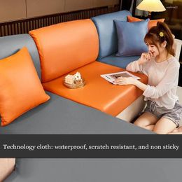 Chair Covers Sofa Cover Is Easy To Clean Waterproof Pu Furniture Protection Solid Corner Seat Slippers Elastic Stretch