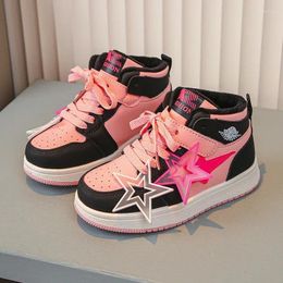 Boots Children's Fashion Trend Personalised Mid Top Plush Board Shoes 2024 Winter Line Girls' Princess Running