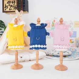 Dog Apparel Pet Clothing Spring Summer Soft Dress Up Small Medium Puppy Tee Clothes Supplies