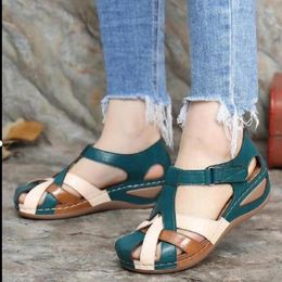 Sandals Women Classics Summer Shoes For Low Heels Mix Color Elegant Woman Heeled Women's Footwear