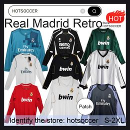 Real Madrid Retro Long sleeved Soccer Jerseys Finals Football Shirt GUTI BENZEMA SEEDORF CARLOS RONALDO KAKA 03 04 06 07 11 13 14 15 16 17 18 kits Modric Alonso BALE