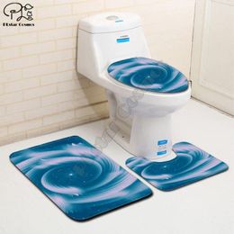 Toilet Seat Covers Coloured Cartoon Funny 3D Printed Bathroom Pedestal Rug Lid Cover Bath Mat Set Drop
