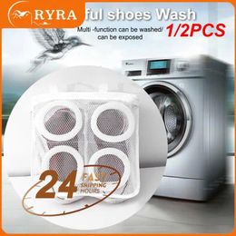 Laundry Bags 1/2PCS Washing Machine Shoes Bag Travel Shoe Storage Portable Mesh Anti-deformation Protective Airing