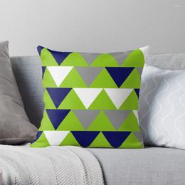 Pillow Arrows Lime Green Bright Navy Blue Grey And White Throw Cover Polyester Pillows Case On Sofa Home Decor