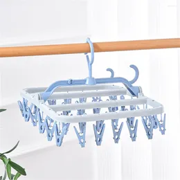Hangers Durable Sock Clip Holder Multi-clip Drying Clothes Folder Hanger Tools Plastic Wind-proof Simple Style