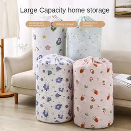 Storage Bags Large Round Bottom Drtring Quilt Bag For Moving And Organising With Ample Capacity. Can Be Used As A Multi-purpose B