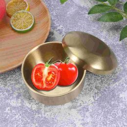 Dinnerware Sets Snack Containers Stainless Steel Bowl Metal Double Wall Vacuum Household Utensils