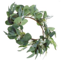 Decorative Flowers Garland Decoration Wedding Front Door Eucalyptus Wreaths Summer For Wall Indoors Decorations Artificial