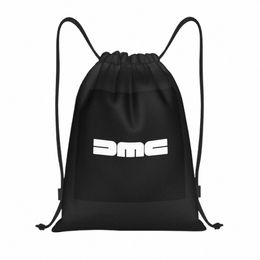 custom Back To The Future Film Drawstring Bags for Training Yoga Backpacks Men Women DMC Motor Company Sports Gym Sackpack 44wK#