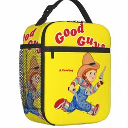 good Guys Cowboy Insulated Lunch Bag for School Office Child's Play Chucky Waterproof Thermal Cooler Bento Box Women Children X9LD#