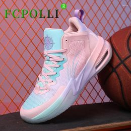 Basketball Shoes 2024 Sport Men Anti Slip Training Unisex Pink Green Outdoor Shoe Women Trainers Boy