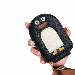 carto Penguin Credit Card Holder Cute Organ Style Multi-card Coin Purse PU Busin Card Holder g4fj#