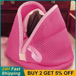 Laundry Bags Triangle Mesh Bag Three Layer Lingerie Aid Underwear Washing Machine Bra Wash High Quality