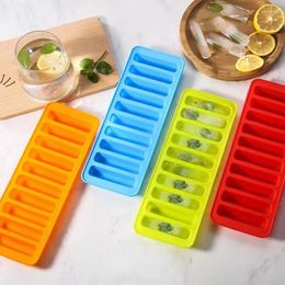 Baking Moulds 10-link Bar Cookie Moulds Silicone Waffle Oven Microwave Cake Kitchen Supplies