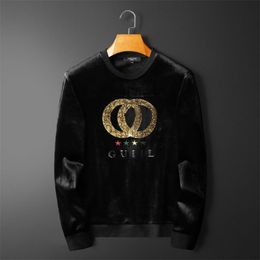 High Quality New 2024ss Designer Classic Crew Collar Long Sleeve Men's Sweatshirt Chest Logo Sweatshirt Ladies Luxury Hoodie Brand Sweatshirt Clothing Size M-5XL