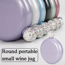 Hip Flasks For Vodka Alcohol Traveling Flask Portable Stainless Steel Round Leakproof Wine Bottles Liquid Insulated Bottle