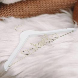 Hangers Bridal Hanger Wedding Dress Bride Coat Steel Wire Clothes Wood Display Anti-skid Miss Skirt