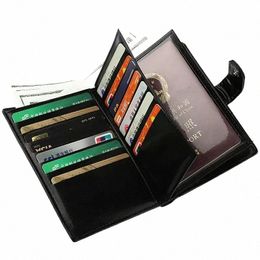 2024 New Driver's Licence Card Bag Large-capacity Multi-functi Passport Bag Wallet Male Passport Wallet Credit Card Holder X8CQ#