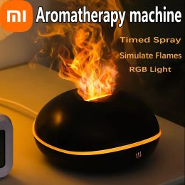 Humidifiers Xiaomi mijia Humidifier Household USB Atmosphere Lamp Desktop Intelligent Large Capacity Aromatherapy Gift Humidifier RGB Light