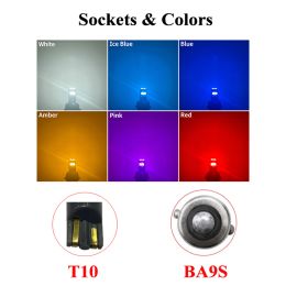 2/4/6/8/10Pcs Canbus T10 LED Super Bright 194 168 W5W BA9S No Error 3030 6SMD Parking Lamp Car Interior Light Amber Yellow White