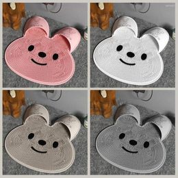 Bath Mats Anti Slip Foot Mat Silicone Peeling Not Deformed Pad Comfortable Easily Floor Bathroom Rubbing Ash Soft An B6R6