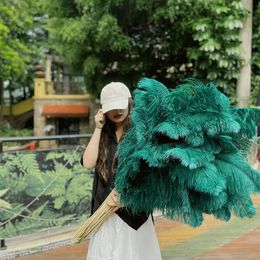 10Pcs Coloured Ostrich Feather Wedding Party Decor Fluffy Natural Feathers 15-55CM DIY Crafts Table Vase Centrepiece Decoration