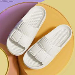 home shoes Women Thick Sole Summer Beach Seaside Slides Bathroom Anti Slip Slipper Soft Sandals Fashion 2024 Flip Flops Y240401