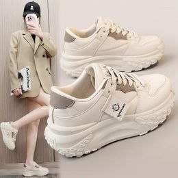 Casual Shoes 2024 Spring/Summer Breathable Thick Sole Elevated Women's Sports Spliced Street Shooting Trendy Student