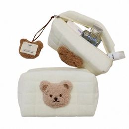 portable Cute Bear Baby Toiletry Bag Make Up Cosmetic Bags Diaper Pouch Baby Items Organizer Reusable Cott Cluth Bag for Mommy 55NM#