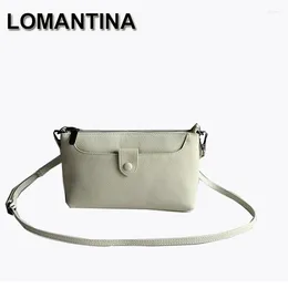Shoulder Bags LOMANTINA Large Capacity Genuine Leather One Bag For Women Casual Crossbody Purse Designer Phone Pouch Female Girl