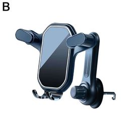 Upgrade Car Phone Holder Hook Interior Air Vent Clip Mount Universal Mobile Support For Car Interior Bracket 360 Rotate For Iphone Xiao