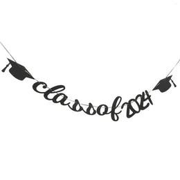 Party Decoration 2024 Graduation Banner Banners Decorative Garland Supply Class Of Hanging The Ornament