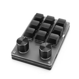 Macro Keyboard 9 Key 2 Knob Programmable Mechanical Keypad for PS Drawing Gaming Keyboard Shortcut Programmable Keypad Keys