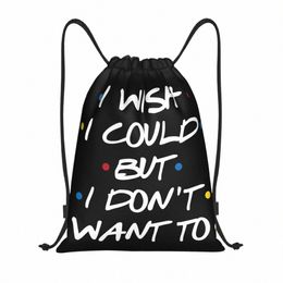 custom Tv Show Friends Drawstring Bag for Shop Yoga Backpacks Men Women I Could Sports Gym Sackpack P7rb#