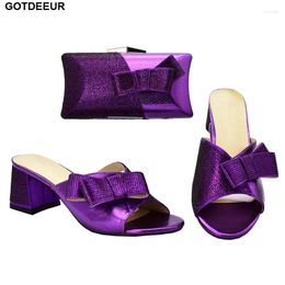 Dress Shoes Latest Design African Matching And Bags Italian In Women High Heels Bag Set For Party Wedding Pumps