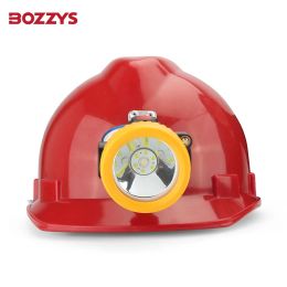 BOZZYS Hot Selling Rechargeable Miner Torch Head-mounted Flashlight Underground Coal Mine Helmet LED Mining Cap Lamp