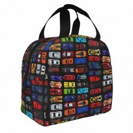 cars And Cstructi Truck Insulated Lunch Bag Thermal Bag Reusable Large Tote Lunch Box Food Bag Work Picnic Q0IM#