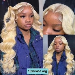 30 38 Inch 613 Honey Blonde Colour Wig13x4 13x6 HD Transparent Lace Front Wigs For Women Body Wave Frontal Closure Human Hair Wig